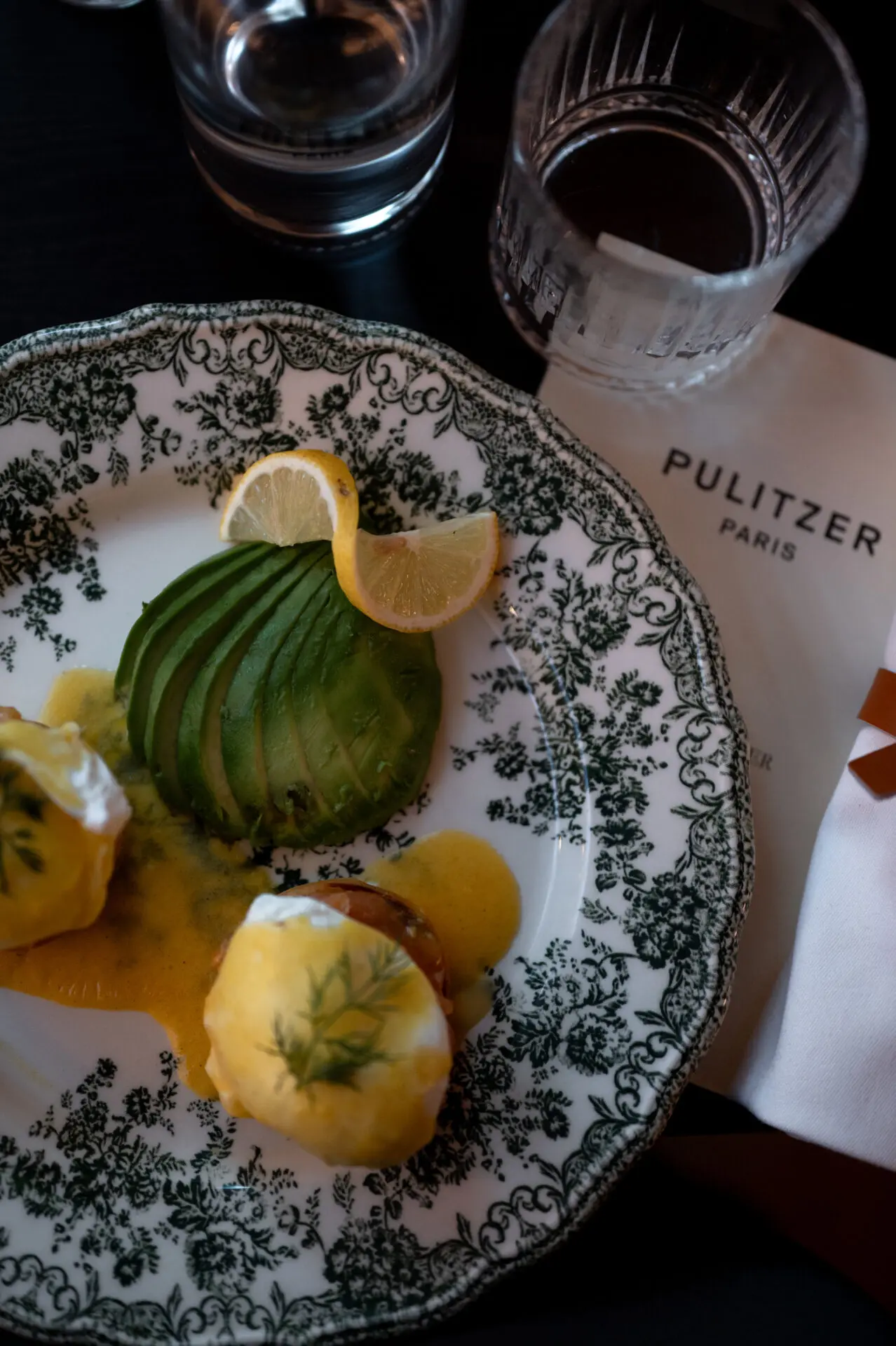 assiette brunch hotel pulitzer Paris