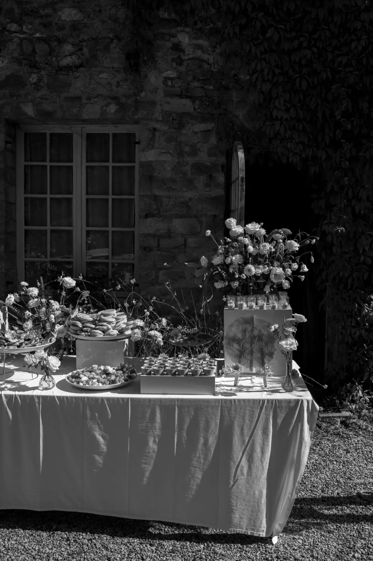 buffet de brunch de mariage