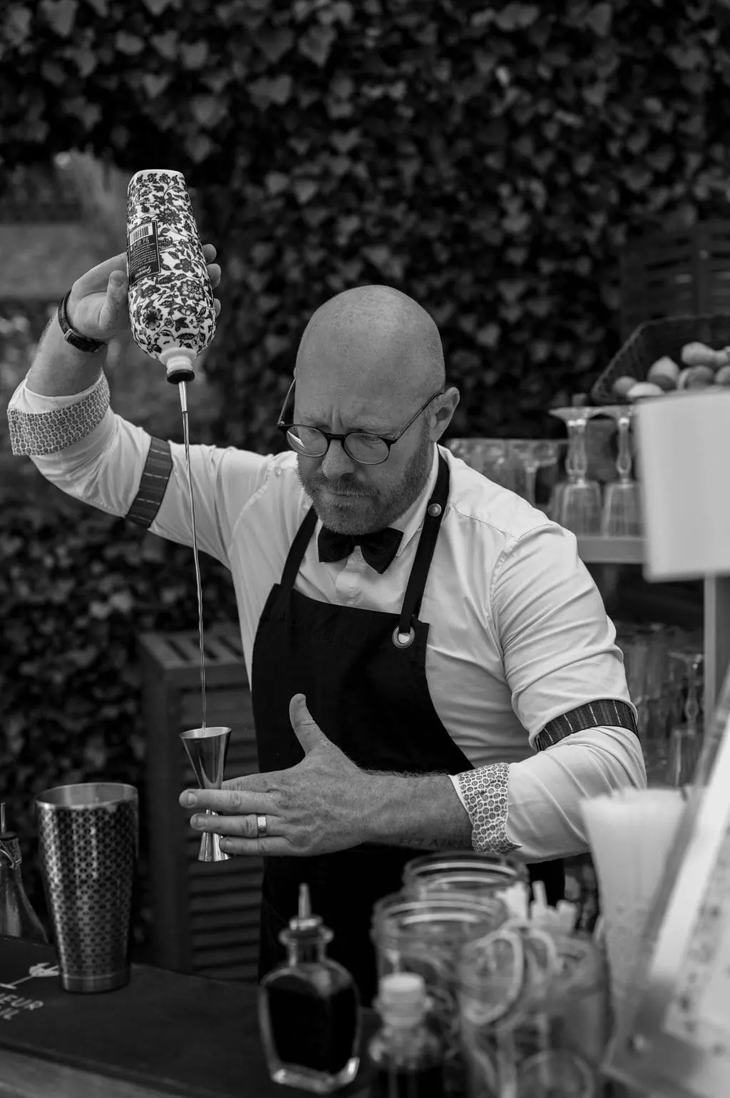 Bartender in action