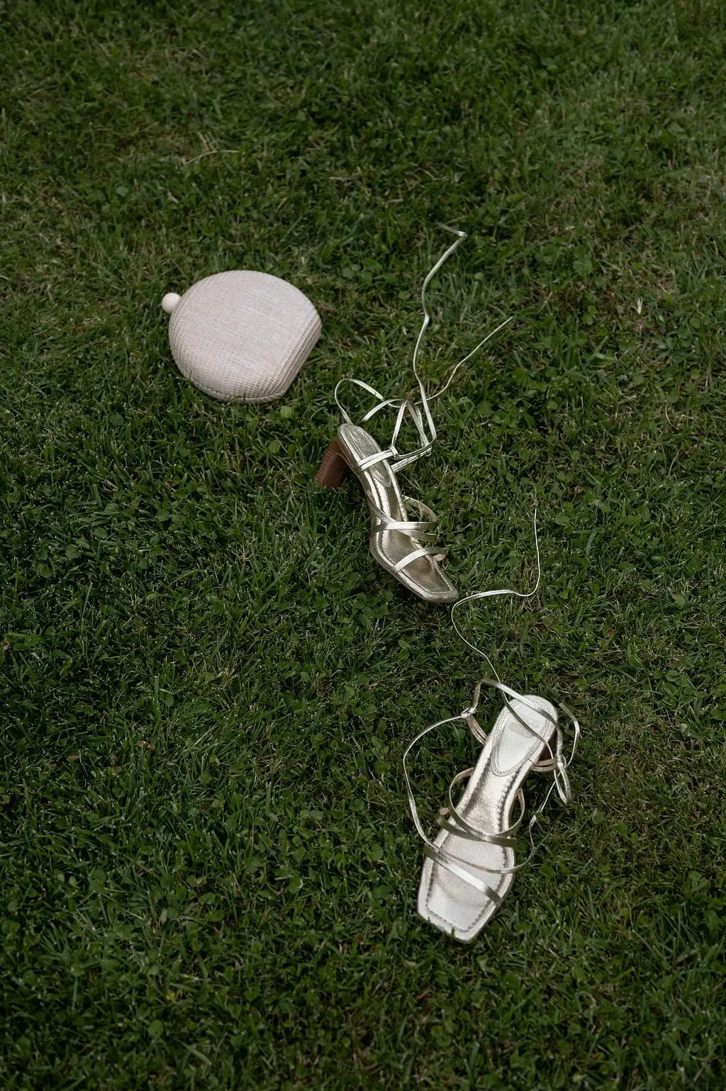 shoes in the grass