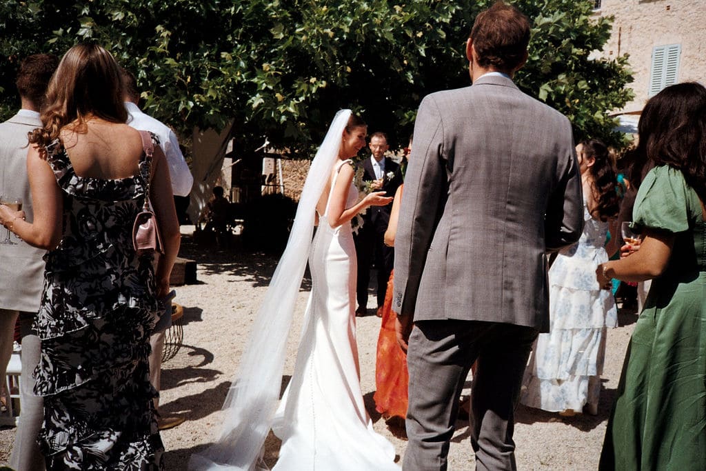 Rachel & Nick's wedding, French Riviera, May 2025 bride during cocktail