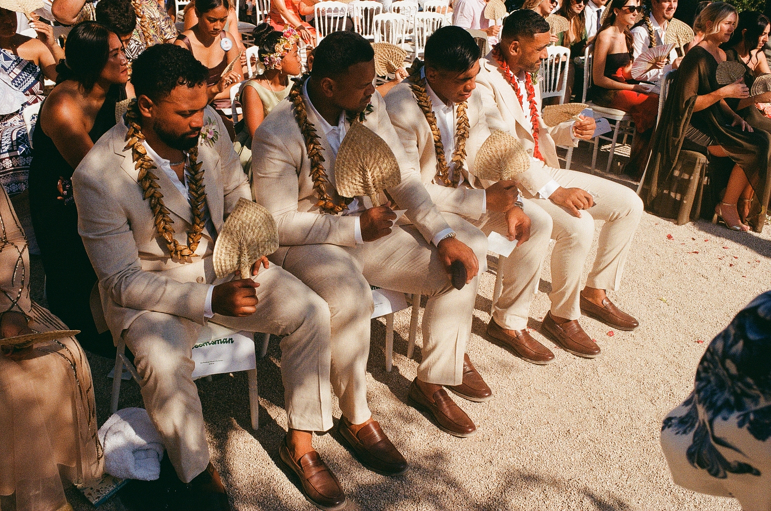 Katie & Jordan's wedding, French Riviera, June 2025 guests seated for ceremony