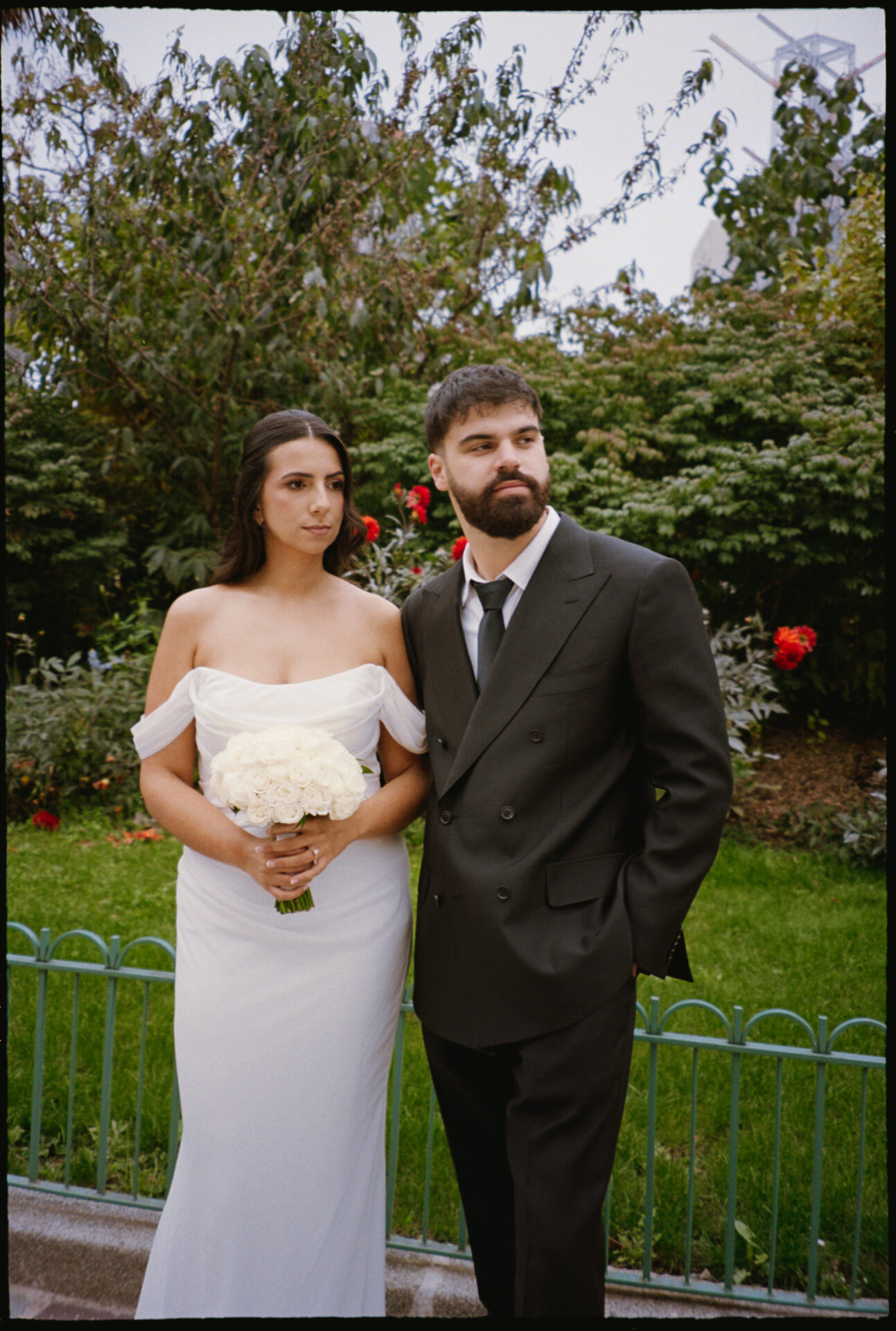 Élodie & Dylan's wedding, Paris, September 2025 bride and groom holding each other