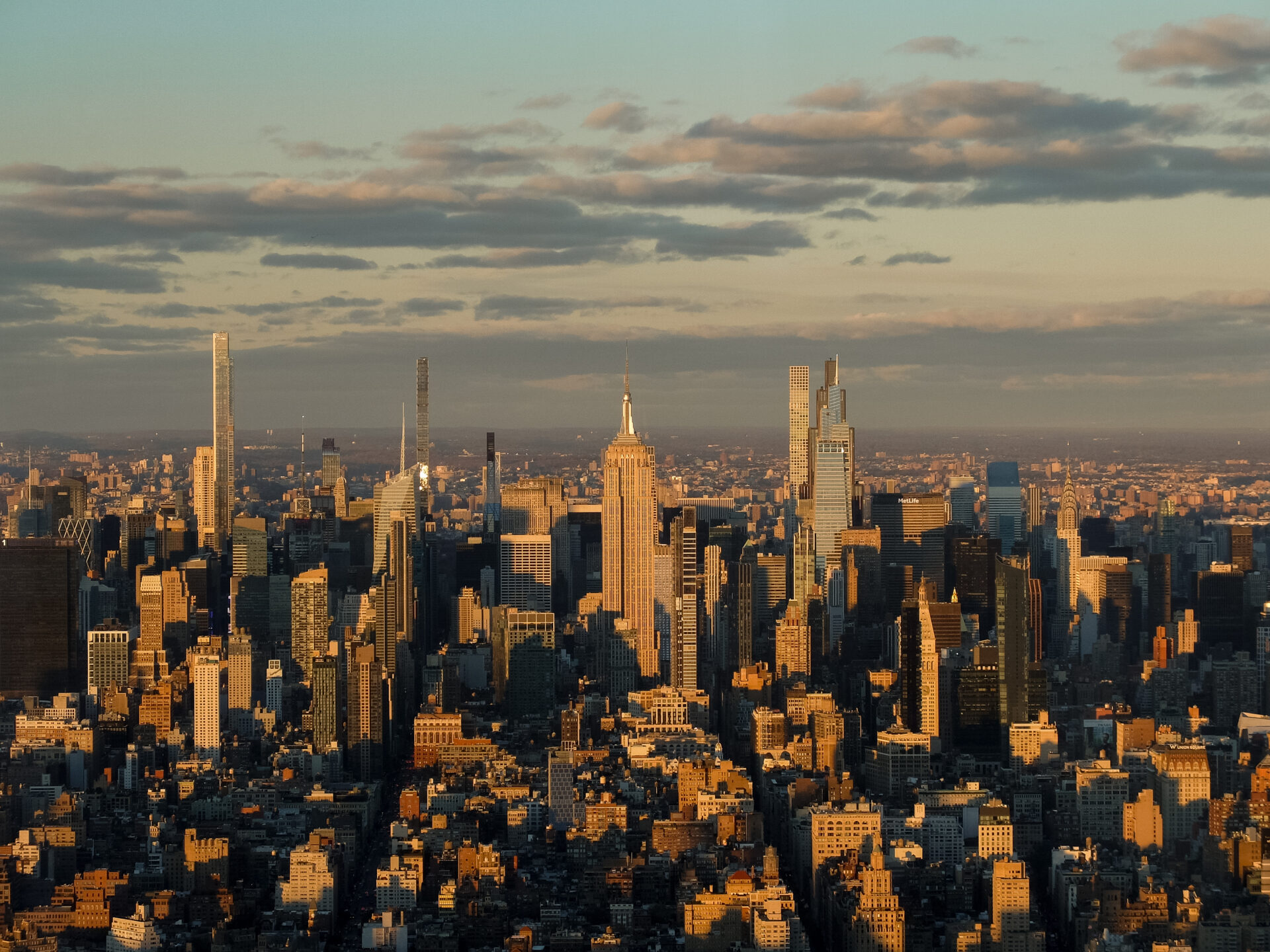 New York City skyline from World Trade One