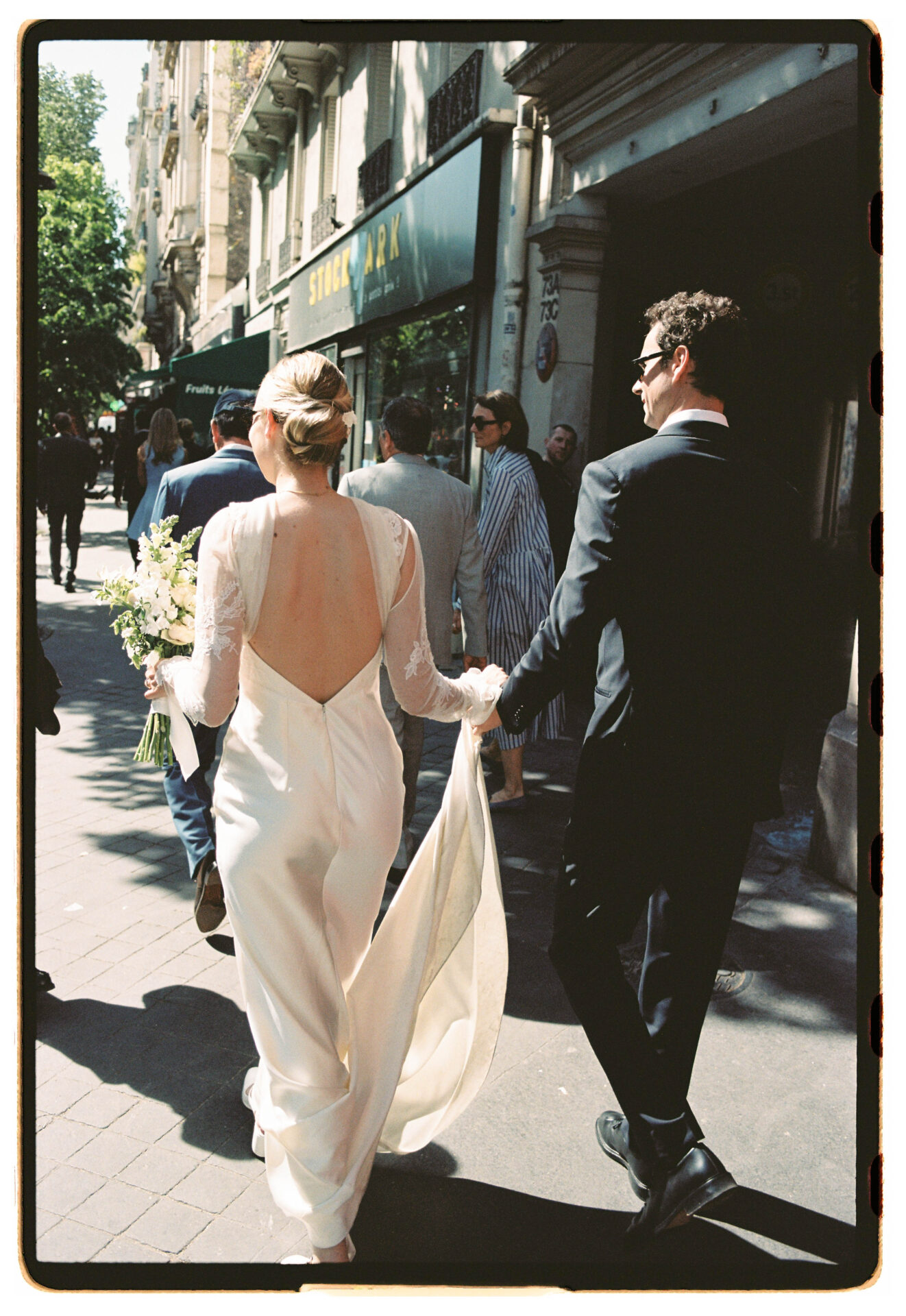 bride holding her bouquet
