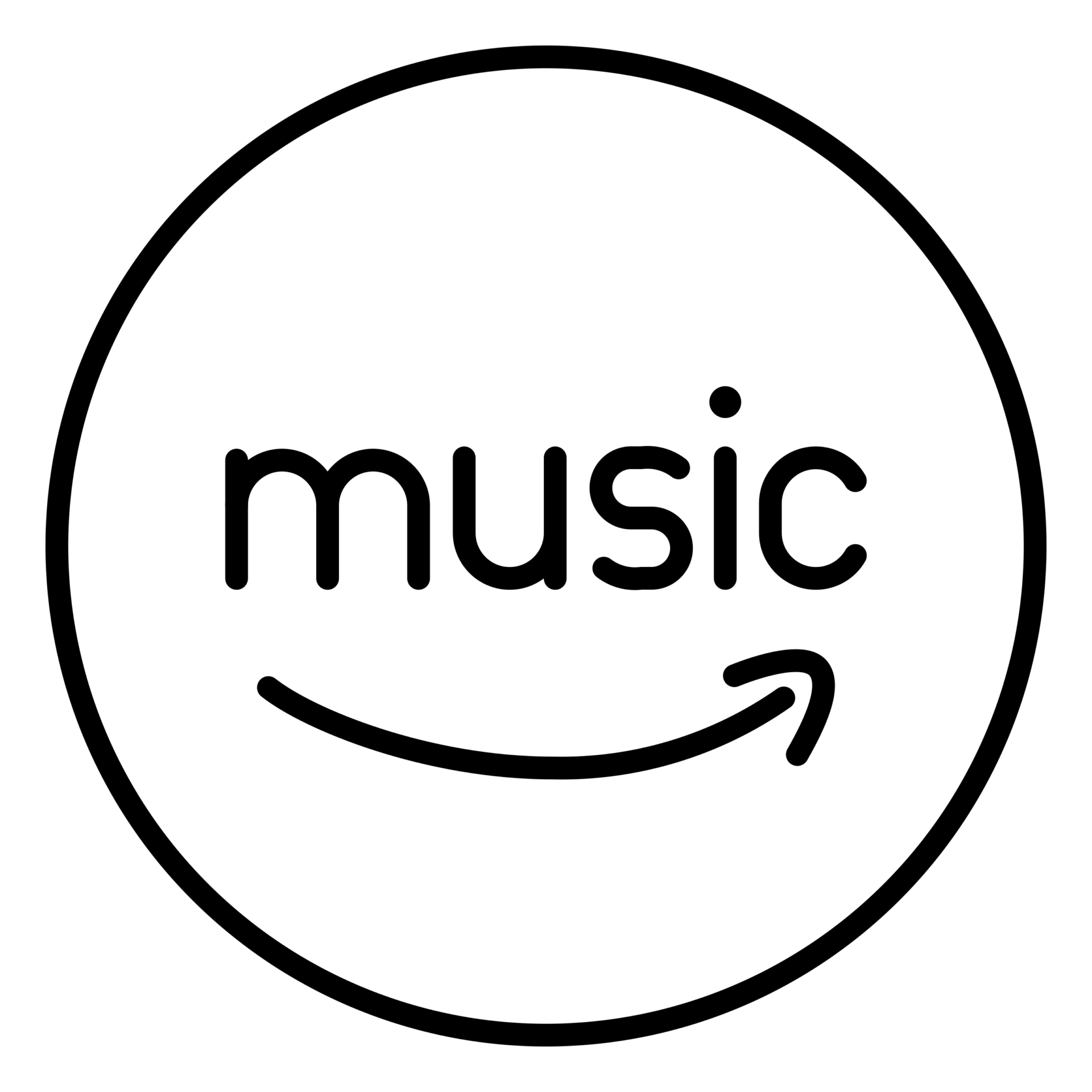 Amazon Music Logo snapchat