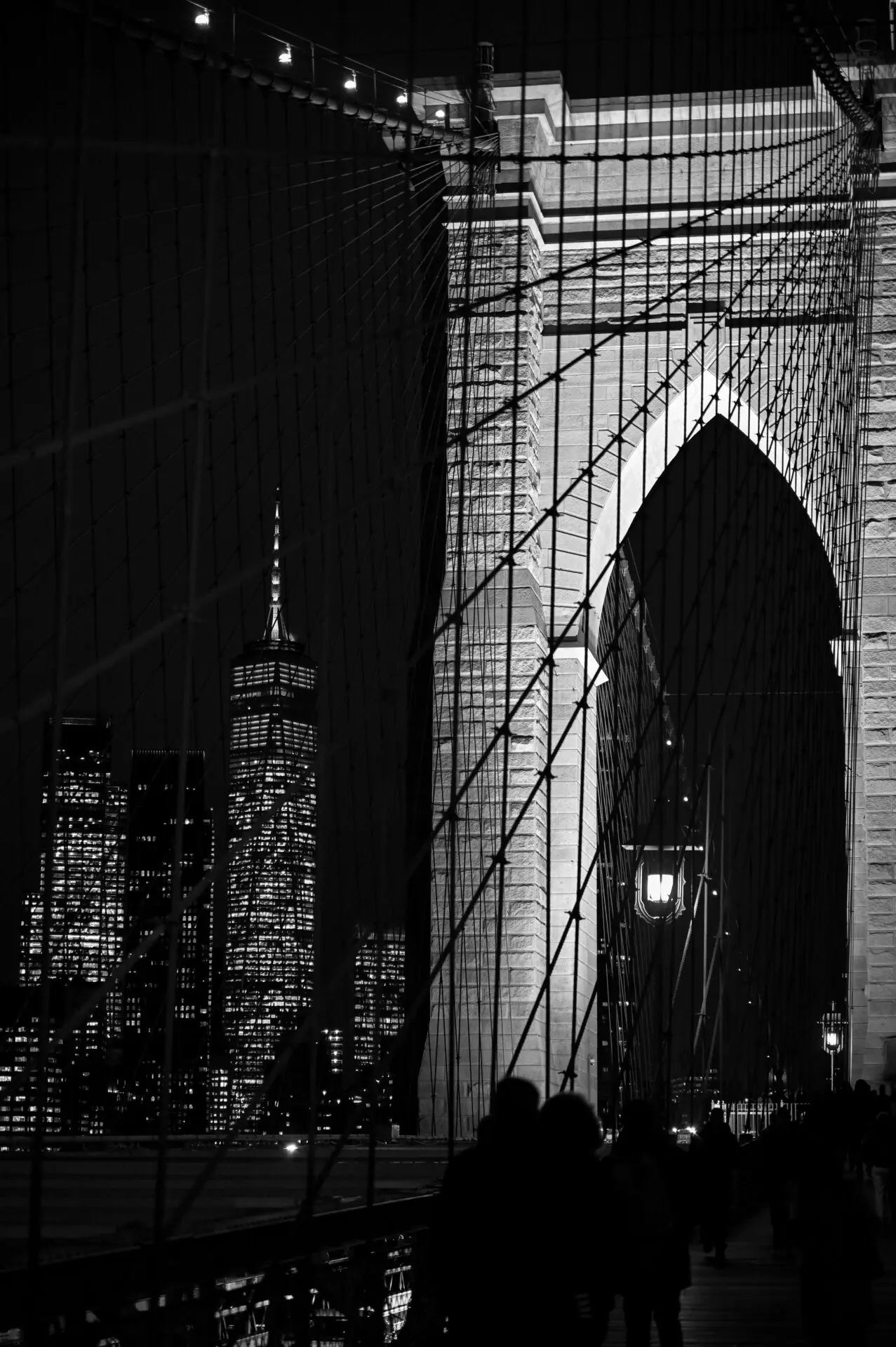 World Trade One from Brooklyn Bridge, New York City